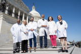 Newly formed Doctors Caucus stands on House steps