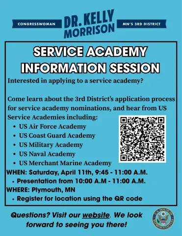 Service Academy Information Session poster